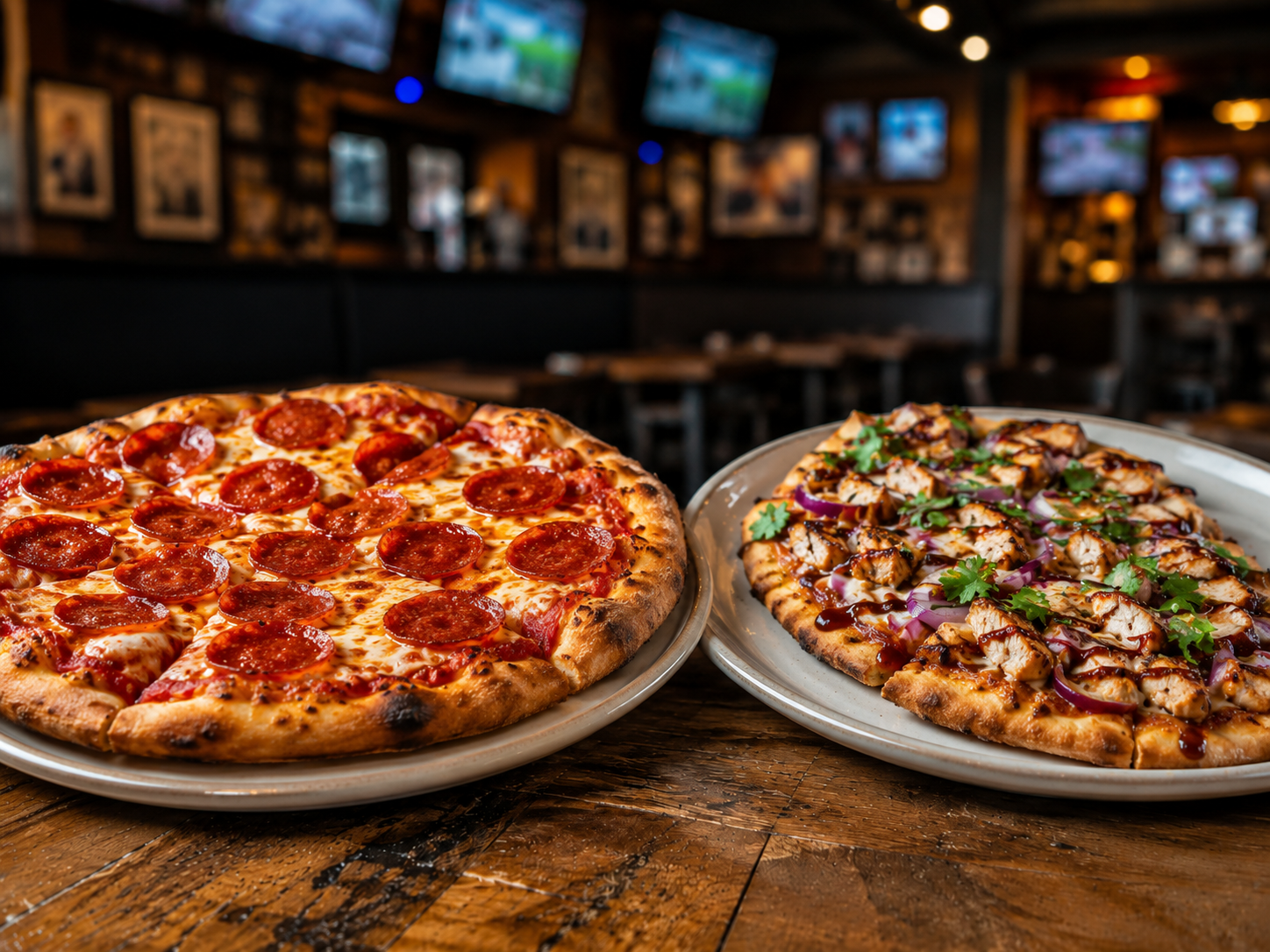 Smoky chicken pizza